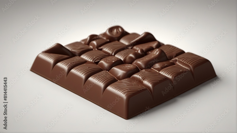 Fototapeta premium Chocolate candies on white background