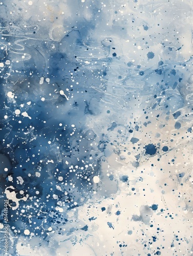Mysterious Weathercore Backdrop with Watercolor Splatters Generative AI photo
