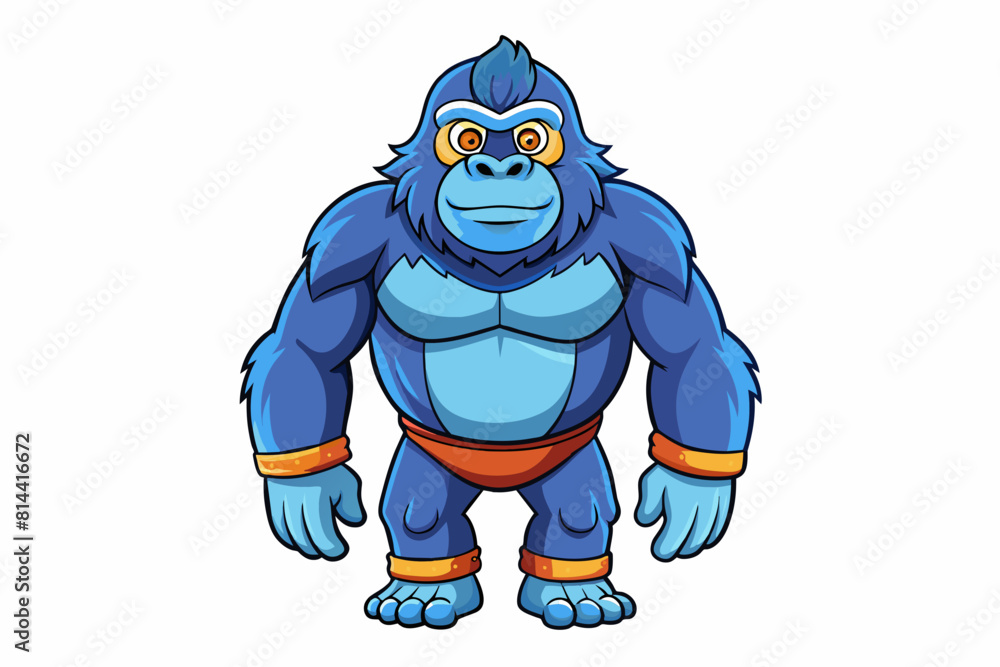 gorilla cartoon vector illustration gorilla cartoon vector illustration