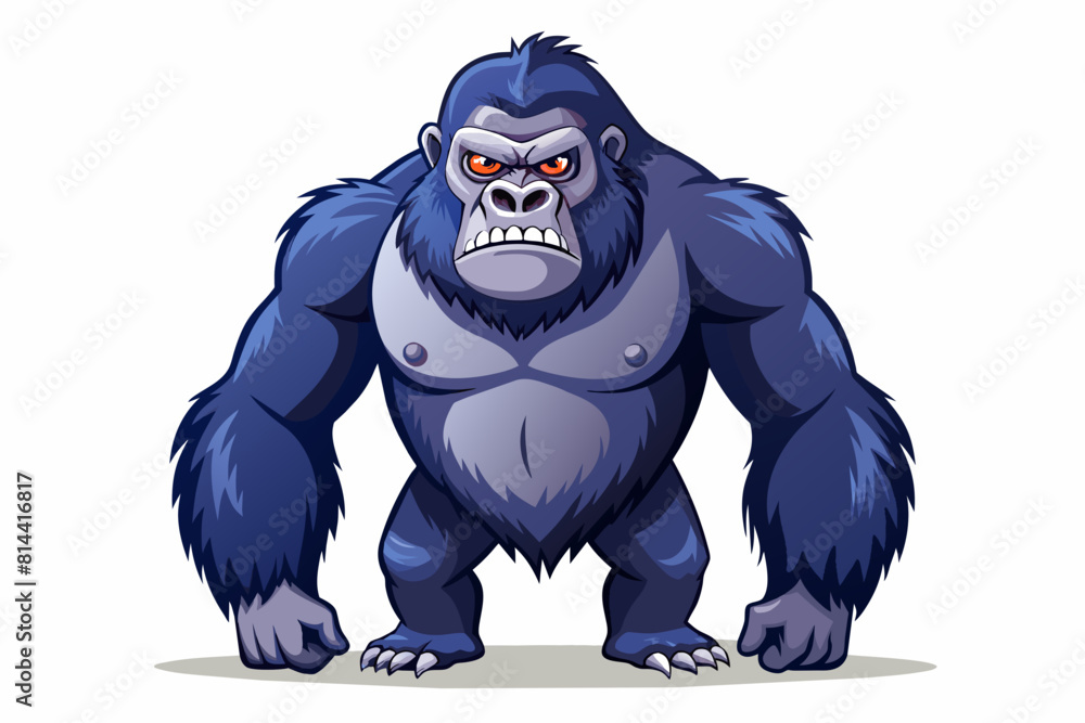 gorilla cartoon vector illustration gorilla cartoon vector illustration