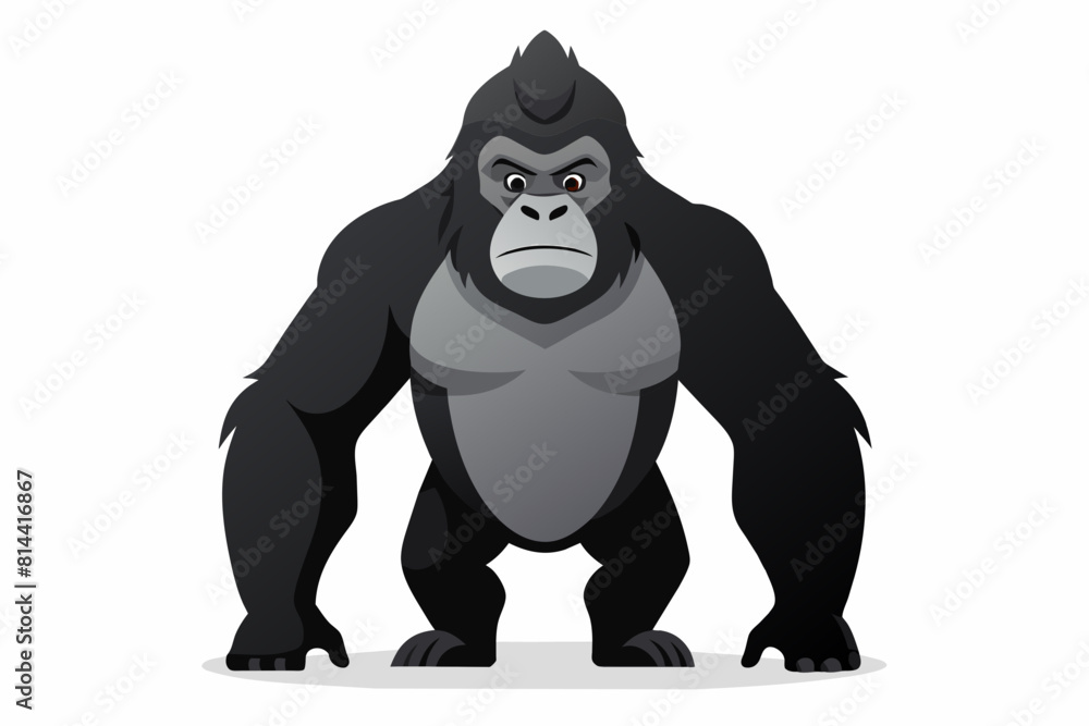 gorilla cartoon vector illustration gorilla cartoon vector illustration