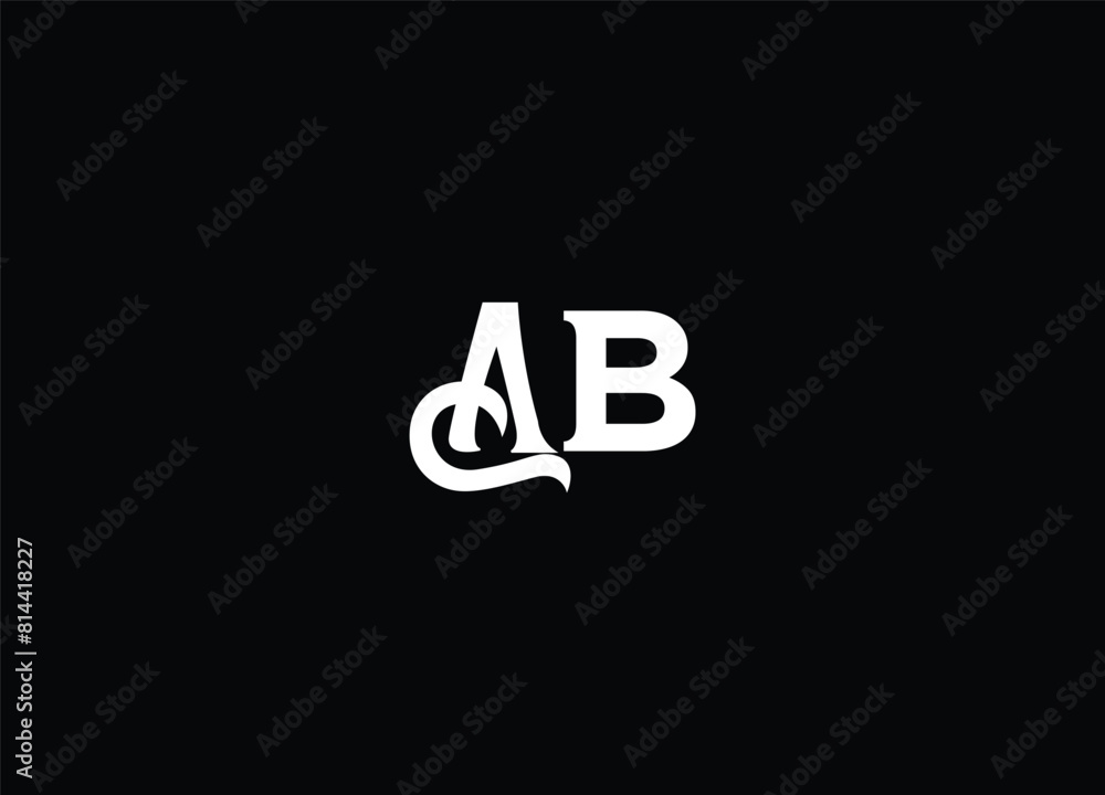 AB creative initial logo design and monogram logo AB creative initial logo design and monogram logo