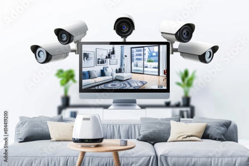 Security voice technology lens detection camera operated surveillance hood prevention video camera security security lens deterrent Security camera fingerprint safety cap real.