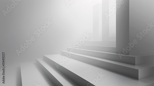 Minimalist Architectural Stairs in Monochrome Tones