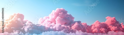 Whimsical Cotton Candy Skies Backdrop for Imaginative Children s Products and Presentations © Thares2020