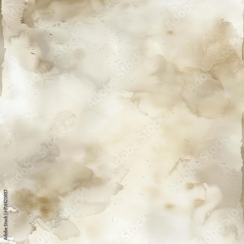 Watercolor Digital Paper with Soft Beige Colors for Simple Designs Generative AI
