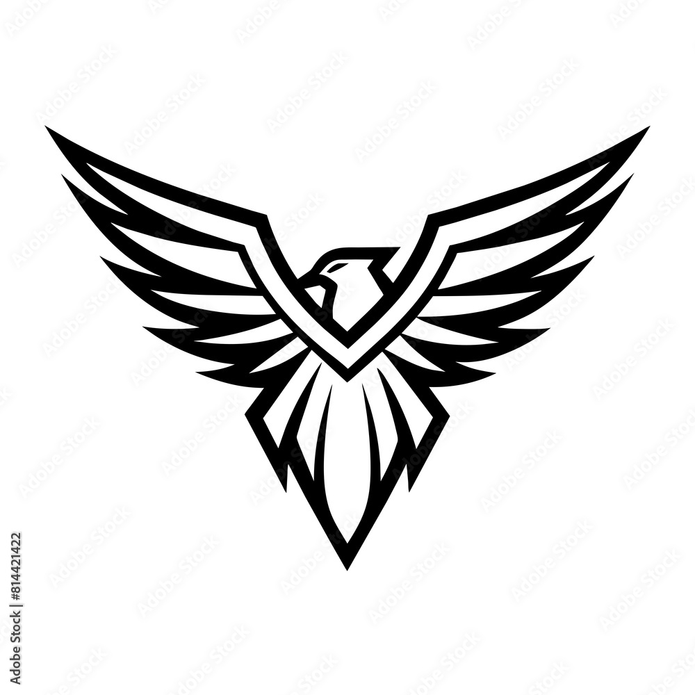 Modern and minimalist Eagle logo vector illustration Modern and minimalist Eagle logo vector illustration