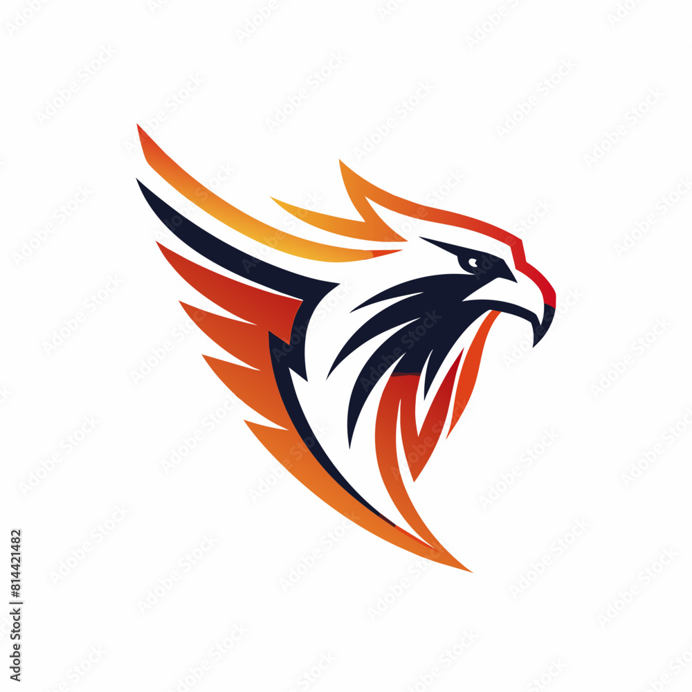 Modern and minimalist Eagle logo vector illustration Modern and minimalist Eagle logo vector illustration