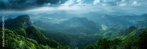 mountain view of thailand realistic nature and landscape © Be Naturally