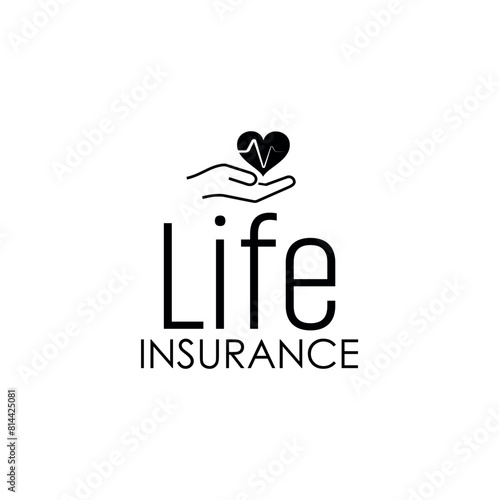 term life insurance text on white background