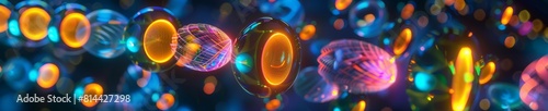 Colored snapshots of quantum systems with spin directions photo