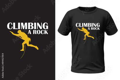 Climbing t-shirt design, outdoor design