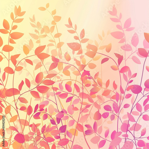 Luxury pink.and yellow nature background vector.