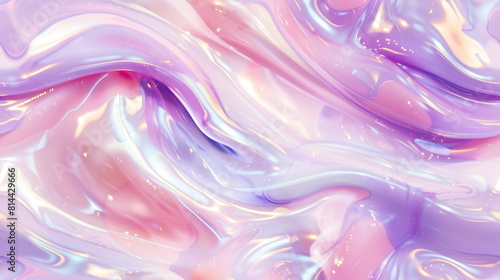 Seamless pattern. Psychedelic liquid swirls in pastel colors, perfect for abstract art backgrounds and creative visuals.