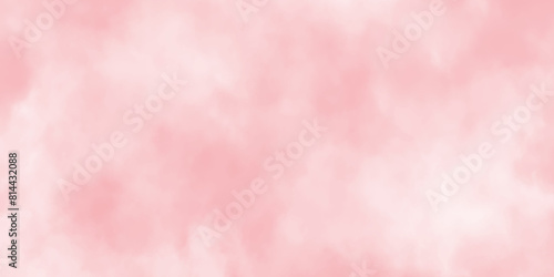 grunge and stained Pink ink and watercolor textures on white paper background, brush painted watercolor abstract painting background, fresh and blurry pink cloud sky on art graphics.