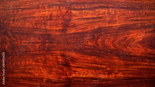 High-resolution close-up of polished mahogany wood grain for elegant background,