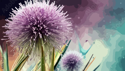 Zierlauch (Allium) Vektor - Grafik