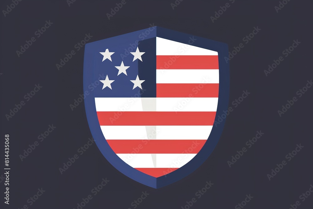 Illustration of United States flag Template Illustration of United States flag Template