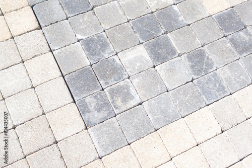 grey beige cobblestone pavement cobbles floor background