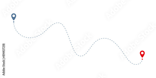 Map, route, gps distance, roadmap icon transparent background.