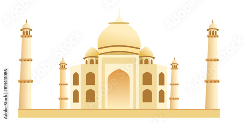 taj mahal vector illustration