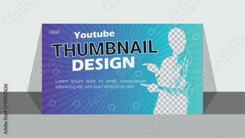 Youtube thumbnail for innovative business idea and web banner template. Premium vector design.