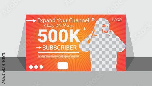 Youtube thumbnail for innovative business idea and web banner template. Premium vector design.