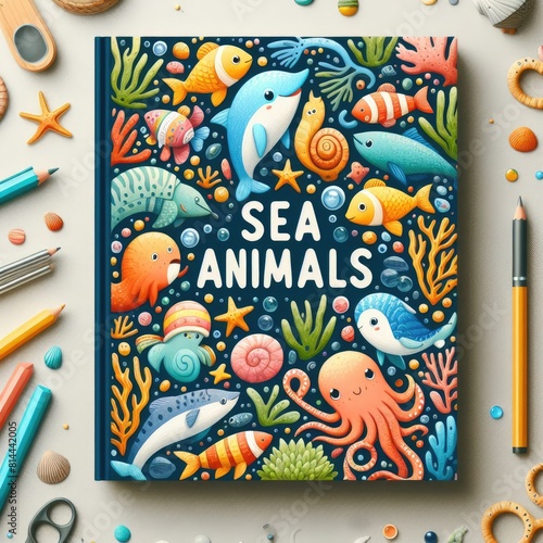 Book Cover Design Featuring Sea Animals