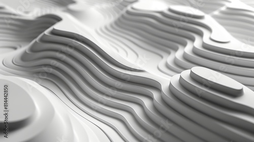 Abstract Topographic Background for Design Generative AI