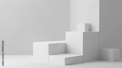 Modern Presentation Slide Design on White Background Generative AI