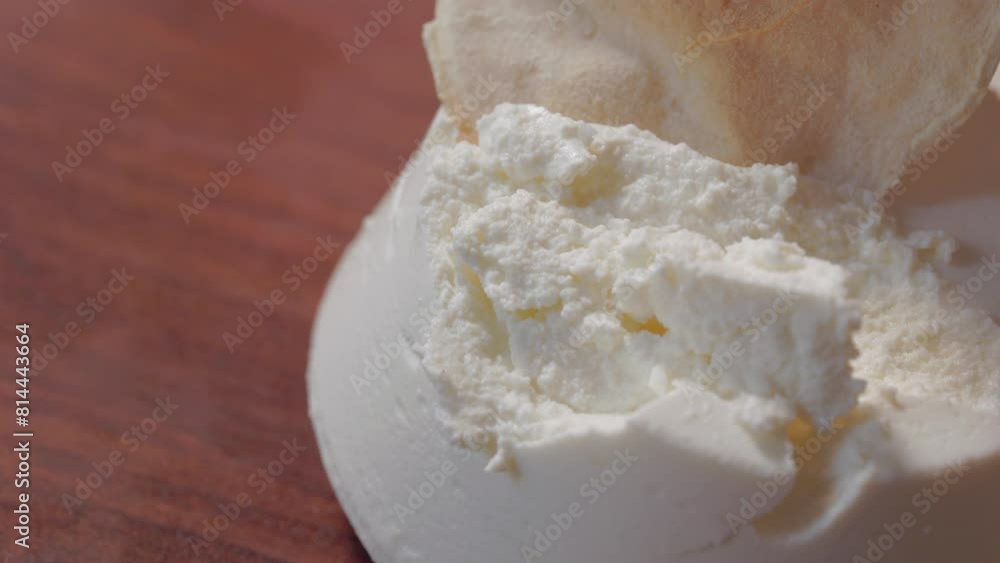 Ricotta cheese and rustic bread Ricotta cheese and rustic bread