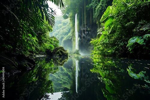 waterfall in garden