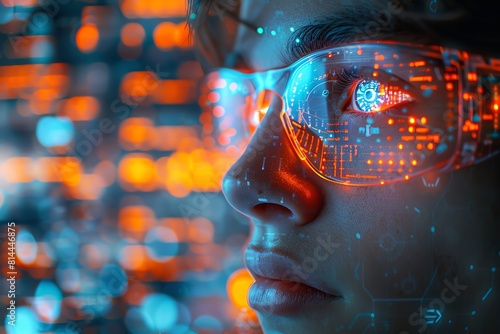 Wallpaper Mural In the midst of an energetic neonlit cityscape, humandroids with faces like a youthful monitors take care of complicated issues in a cuttingedge lab, their discoveries showed in the encompassing copys Torontodigital.ca