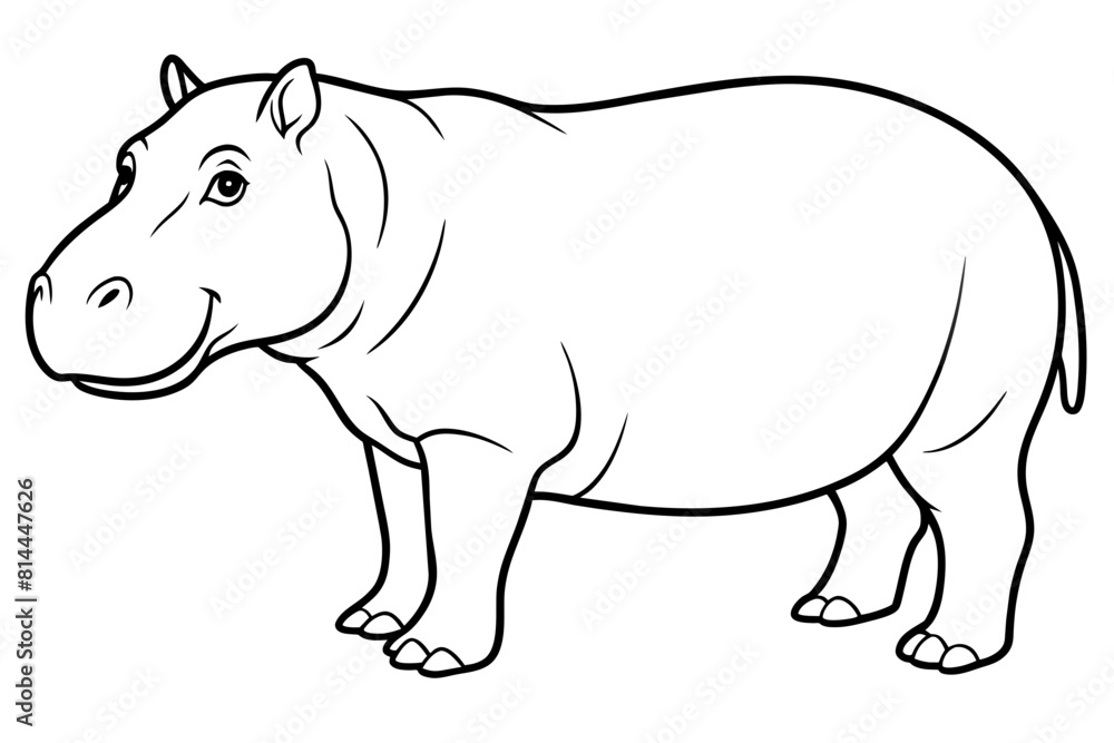 hippopotamus cartoon vector illustration hippopotamus cartoon vector illustration