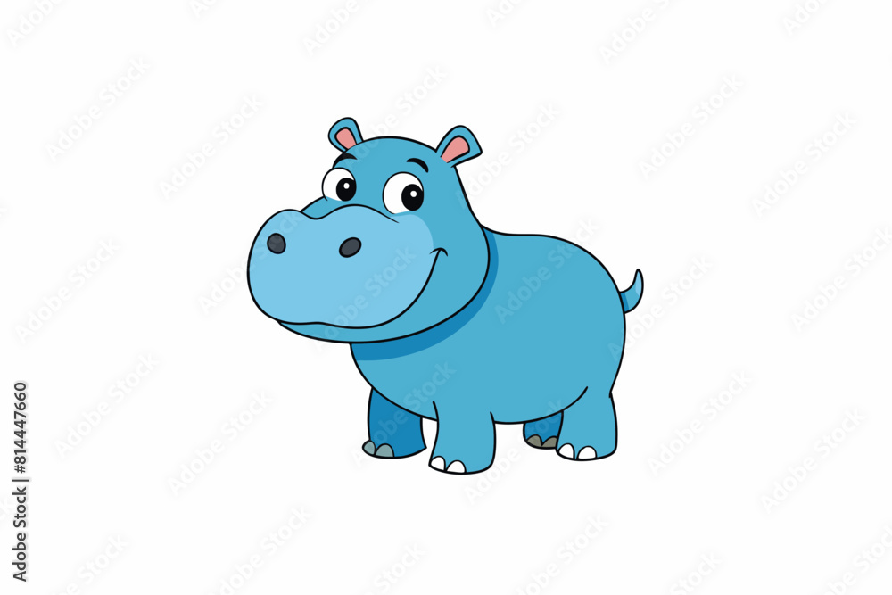 hippopotamus cartoon vector illustration hippopotamus cartoon vector illustration