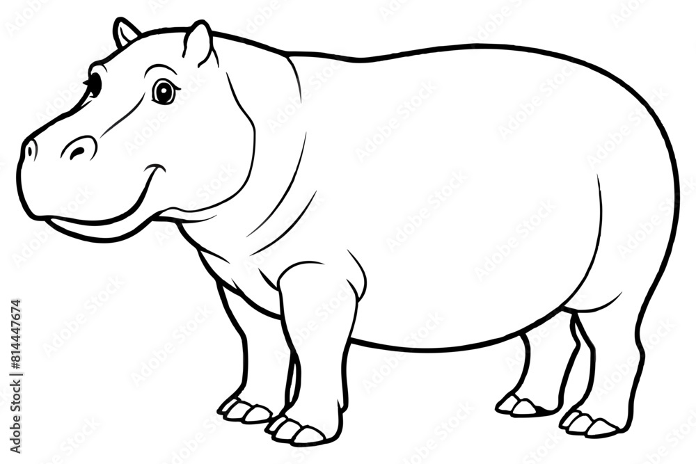 hippopotamus cartoon vector illustration hippopotamus cartoon vector illustration