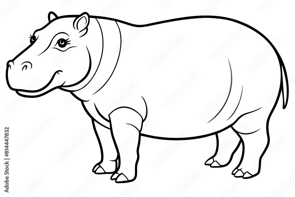 hippopotamus cartoon vector illustration hippopotamus cartoon vector illustration