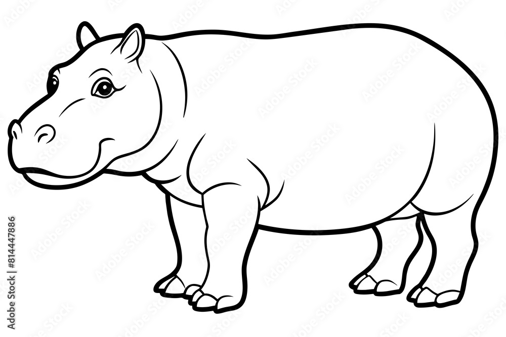 hippopotamus cartoon vector illustration hippopotamus cartoon vector illustration