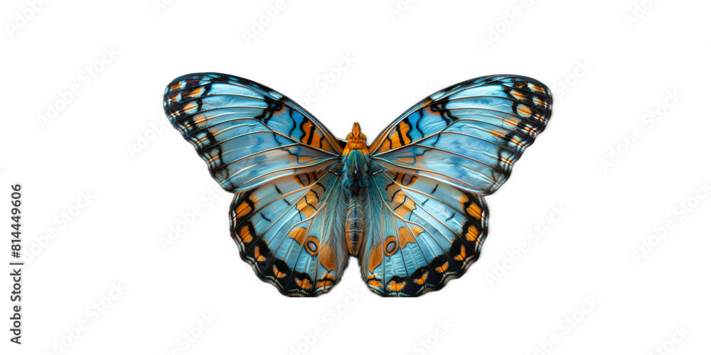 Obraz premium vivid detailed beautiful butterfly transparent as a graphic resource 