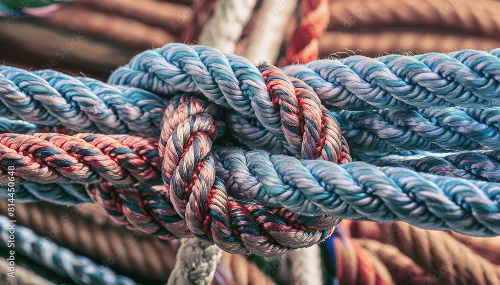 rope on a ship knot, string, isolated, line, cord, cable, nautical, strong, rough, strength