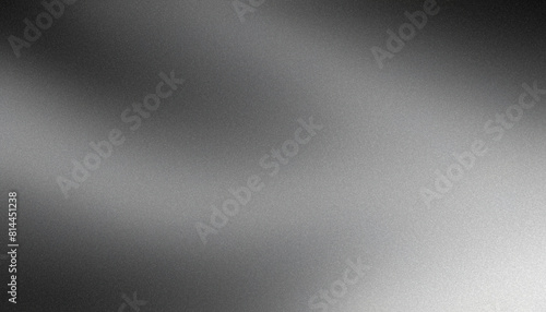 Monochrome Abstract Vibrant Gradient Glowing White and Black Dark Grainy Noise Texture Background