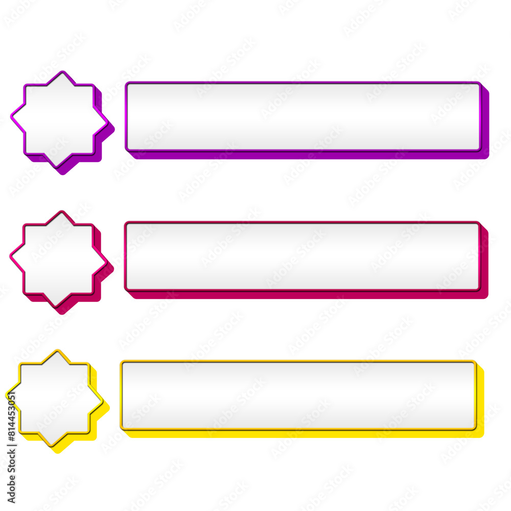 Set Of Title Frame Lower Third Label Banner Set Of Title Frame Lower Third Label Banner