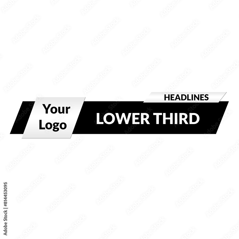 Obraz premium Creative lower third label banner