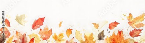 watercolor autumn concept