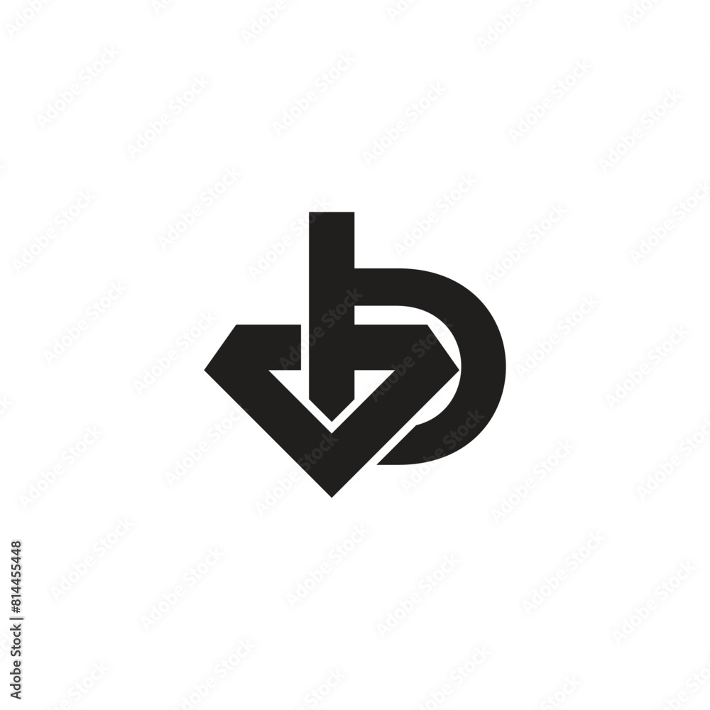 letter b diamond shape simple logo vector letter b diamond shape simple logo vector