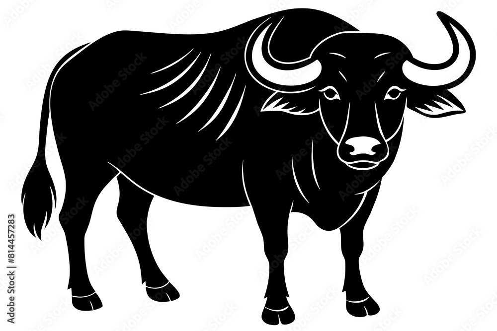 buffalo cartoon vector illustration buffalo cartoon vector illustration