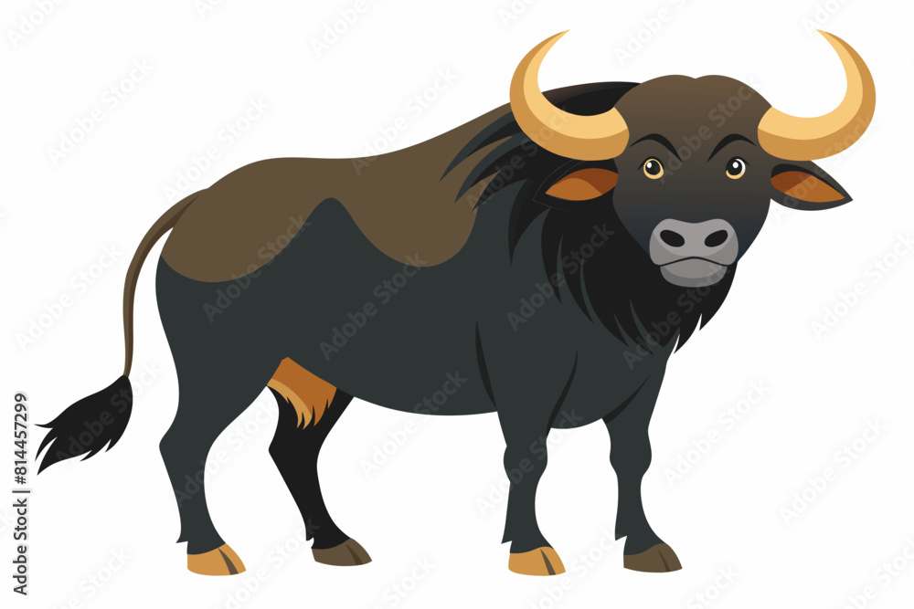 buffalo cartoon vector illustration buffalo cartoon vector illustration