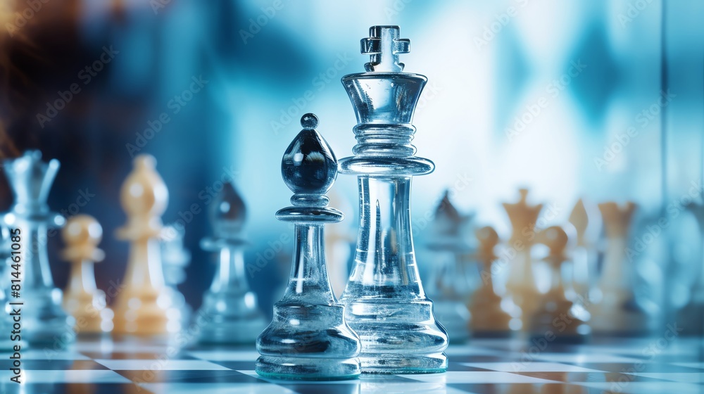 Chess King Strategy Close up of a king chess piece on a board Chess King Strategy Close up of a king chess piece on a board