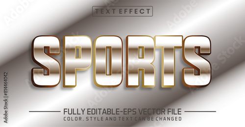 Sports font Text effect editable