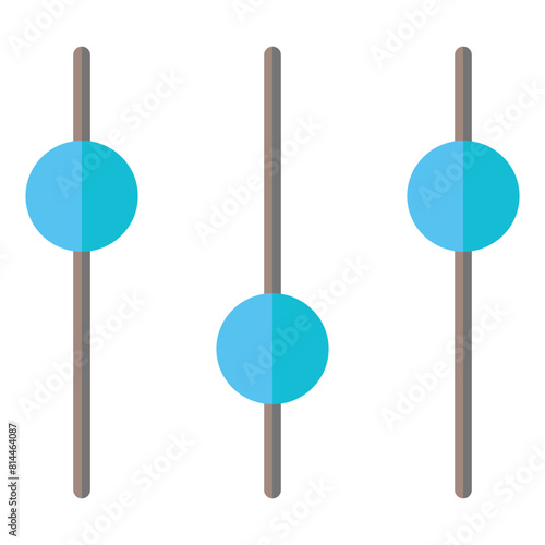 Equalizer Icon in Flat Style